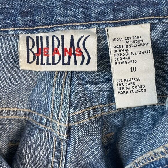 Bill Blass Cropped Denim Jeans Size 10 EUC - Picture 9 of 9